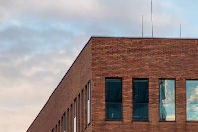 Low angle view of building against sky