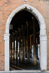 Entrance of historic building