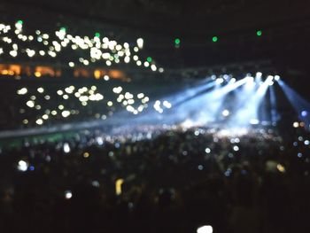 Defocused lights at night