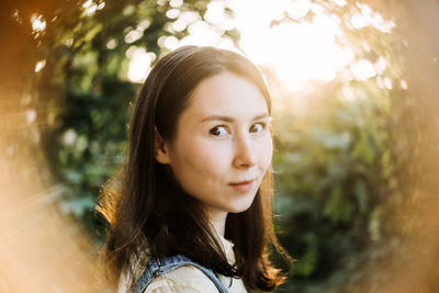 Portrait of young woman