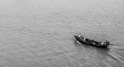 Boats in sea