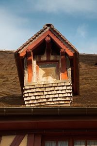 Low angle view of building against sky