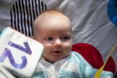 Close-up of cute baby girl