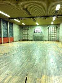 Interior of empty corridor