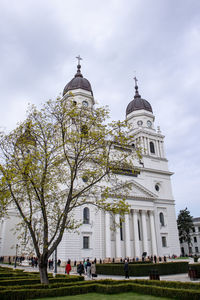 Metropolitan cathedral iasi romania - catedrala mitropolitana din iasi romania - during a cloudy day