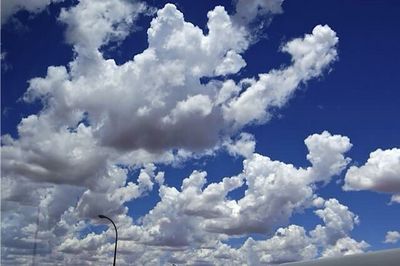 Low angle view of cloudy sky