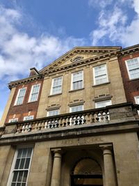 Low angle view of historical building against sky