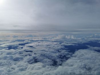 Aerial view of cloudscape against sky