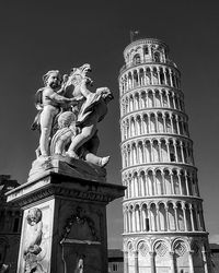 Low angle view of statue of liberty