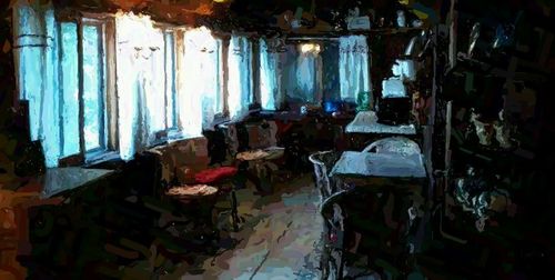 Interior of abandoned home
