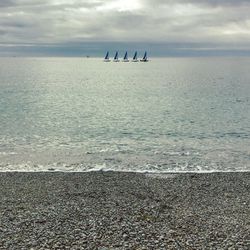 Scenic view of sea against sky