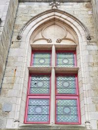 Close-up of window of building