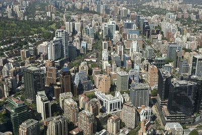 High angle view of cityscape