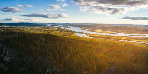 Scenic view of landscape against sky