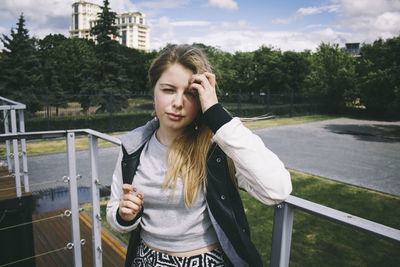 Portrait of young woman