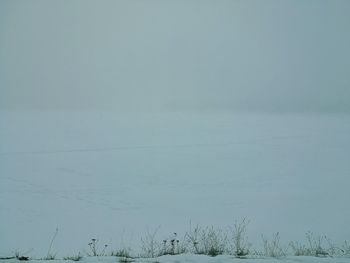Scenic view of water against sky