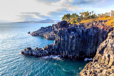 Panoramic view of sea against sky