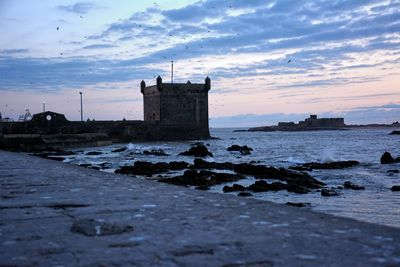 Old portuguese fort on morocco coastline