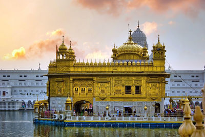  harmindar sahib, also known as golden temple amritsar. sikhism religious place of worship