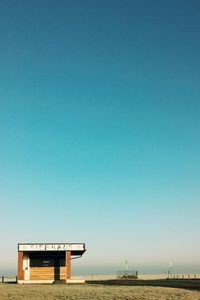 Built structure against clear blue sky