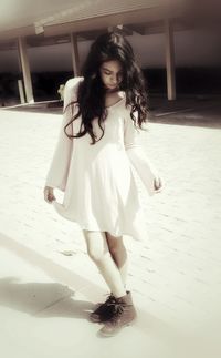 Portrait of young woman