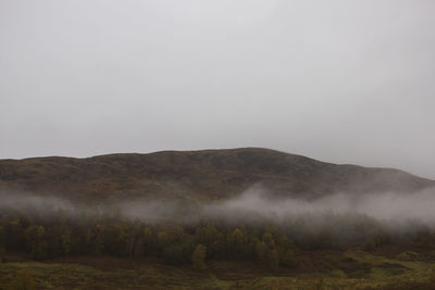 Scenic view of mountains