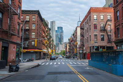 View of city street