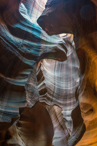 Low angle view of rock formation