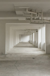 Interior of empty hallway in building