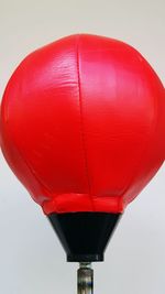 Close up of red umbrella