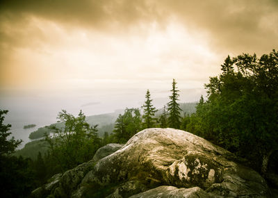 Scenic view of mountain against sky