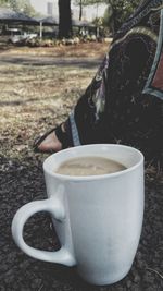 Close-up of coffee cup