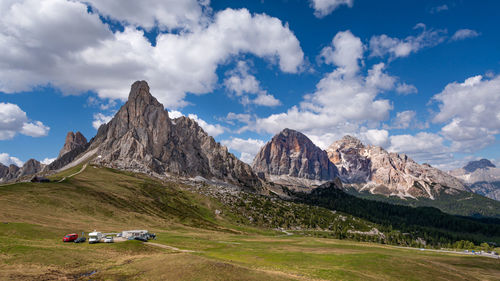 Panoramic view of landscape against sky