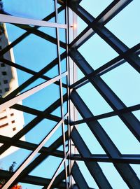 Low angle view of skylight against sky