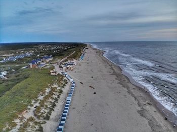 Panoramic view of beach against sky