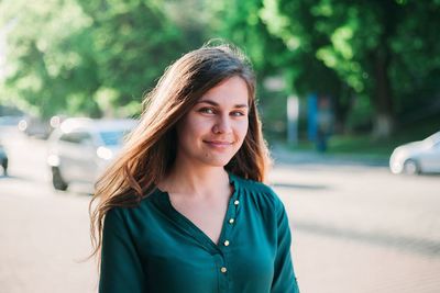 Portrait of young woman