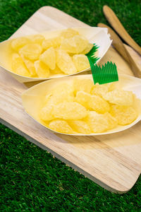 Close-up of ice cream in bowl