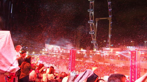 Crowd at music concert