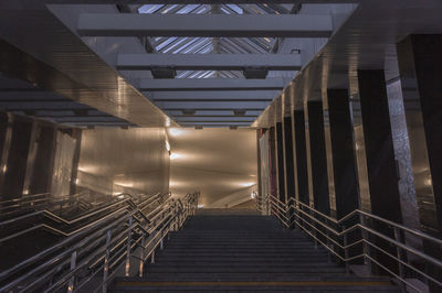 Low angle view of staircase in building