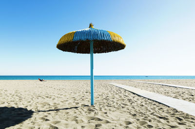 Carihuela beach in torremolinos, malaga, spain