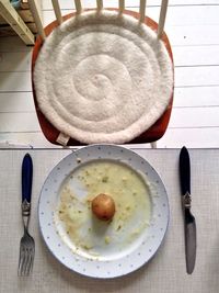 Directly above shot of food