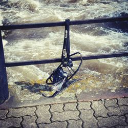 Shadow of bicycle