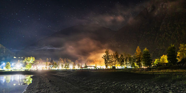 Flåm on a starry night