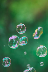 Close-up of bubbles