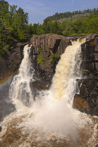 View of waterfall