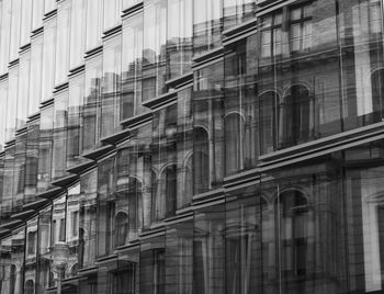 Low angle view of modern building in city