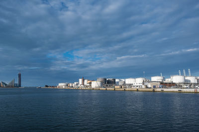 View at aarhus oil harbor