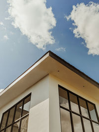 Low angle view of building against sky