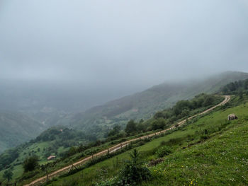 Scenic view of landscape against sky