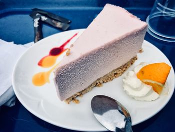 Close-up of cake on plate